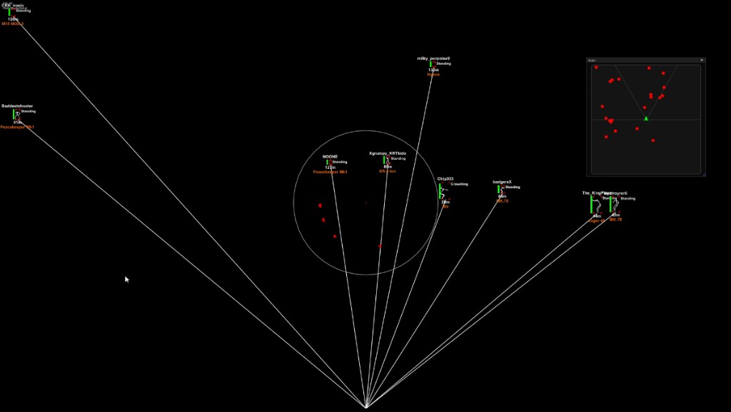Black Ops 7 in-game ESP with player labels and radar