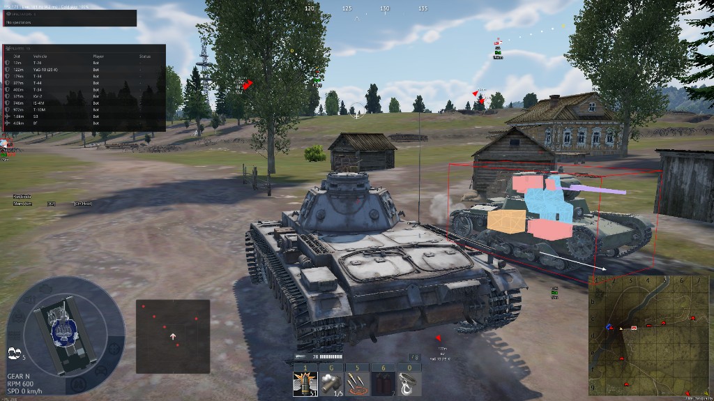 WT ground ESP with internals, radar, and player list