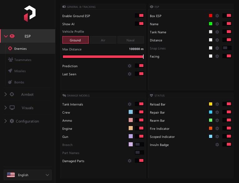 War Thunder DMA menu 1